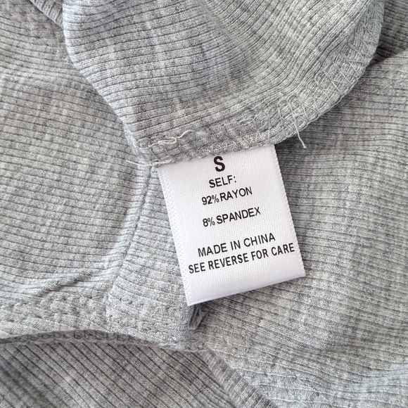 KAILEIGH X STITCH FIX | Chana Knit Bodysuit in Grey, Size Small - Picture 6 of 6